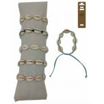 B-820 - Lot de 35 Bracelets coquillage Cauri